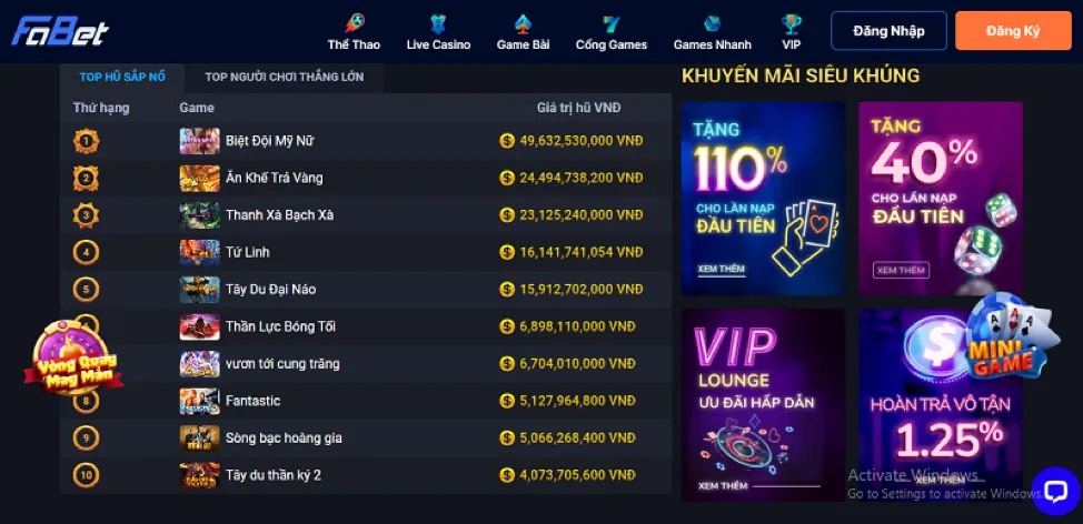 Tính Năng Game 126bet link mới